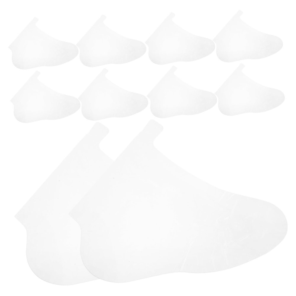 CHILDWEET 100pcs Waterproof Foot Covers Disposable Plastic Foot Bath Liners for Spa and Pedicure Moisturizing Socks