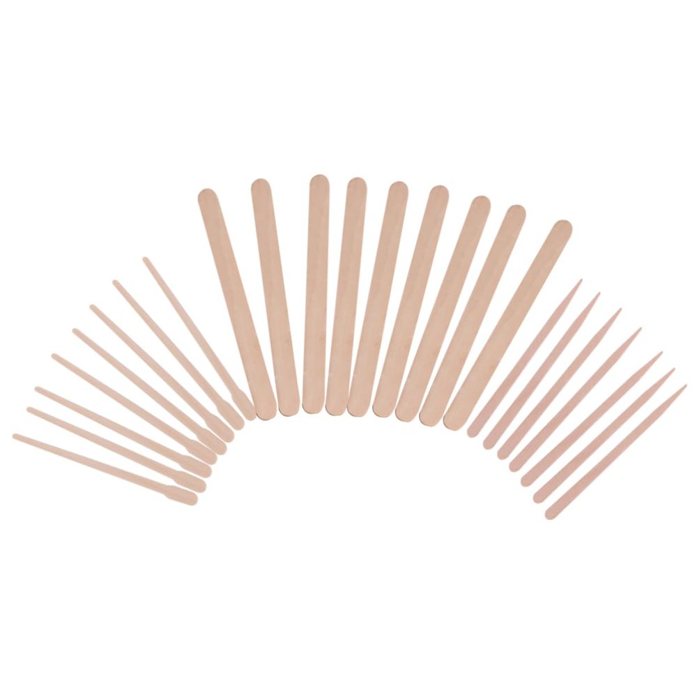 VINTORKY 600pcs Face Hard Wax Stick for Hair Removal Facial Hair Remover Body Wax Applicator Removal Sticks Wooden Beauty Mask
