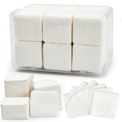 Bcowos Lint Free Nail Wipes, Super Absorbent, White, 2000pcs