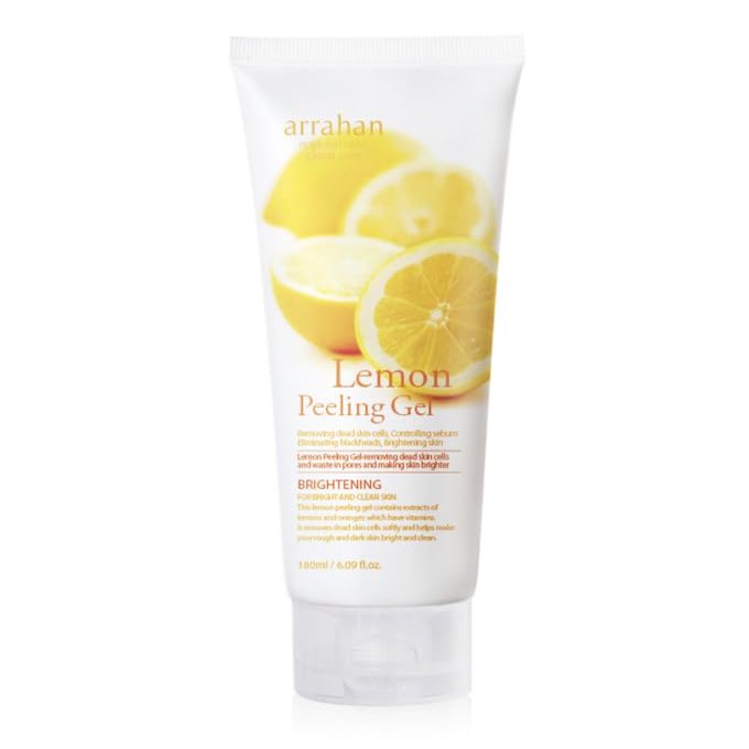 Lemon White Peeling Gel 180ml Refreshing Exfoliator with AHA & Vitamin-Rich Lemon Extract for Smooth and Radiant Skin