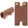 CALFOVERA 2PCS 3.431.77 Inch PU Leather Razor Head Protecting Cover Double Edge Razor Protective Sheath Shaving Travel Blade Guard Case with Snap Closure for Men Travel Butterfly Shaver (Brown) view 1