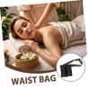 COLLBATH Compact Massage Oil Holder Bag Essential Oil Bottle Case Adjustable Belt Pouch for Therapist Storage Travel view 3
