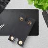 CALFOVERA 2PCS 3.431.77 Inch Razor Head Protecting Seath Shaving Travel Blade Guard Case with Snap Closure PU Leather Double Edge Razor Protective Cover for Men Travel Butterfly Shaver (Black) view 3