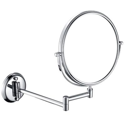 8" Wall-Mounted Bathroom Makeup Mirror, Adjustable Extendable 360 Swivel Vanity Mirror(7X)