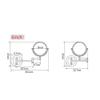 8" Wall-Mounted Bathroom Makeup Mirror, Adjustable Extendable 360 Swivel Vanity Mirror(7X) view 4