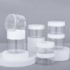 Gumney Empty Storage Container, 20PCS 50ml Refillable Plastic Cream Jar with Lids, Leak Proof Clear Cosmetic Sample Bottles for Lotion, Makeup, Beads, Candy, White Lid view 3