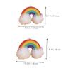 2pcs Rainbow Bath Sponge for Gentle Exfoliating Loofah Balls Soft Washcloths for Body Scrubbing Safe Bathing Experience for Childrens Bath view 2