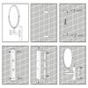 6-Inch Wall-Mounted Makeup Mirror, 360 Swivel Double-Sided, Extendable Folding Arm, Vanity Mirror view 2
