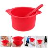2 Sets Silicone Wax Warmer Liner Bowls for Hair Removal Waxing Bowls with Stirring Sticks Easy to Clean and Convenient for Waxing Use view 3