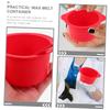 2 Sets Silicone Wax Warmer Liner Bowls for Hair Removal Waxing Bowls with Stirring Sticks Easy to Clean and Convenient for Waxing Use view 4