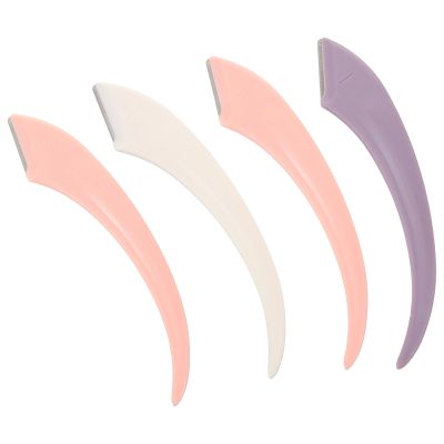 FRCOLOR 4pcs Professional Eyebrow Grooming Kit Eyebrow Shaper Trimmer Razor for Makeup Tool