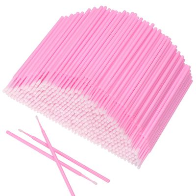 Akstore 600 PCS Disposable Micro Applicators Brush Eyelash Extension (Pink)