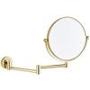 8" Wall-Mounted Brass Makeup Mirror, Extendable 360 Rotatable Bathroom Mirror(3X) view 1