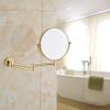 8" Wall-Mounted Brass Makeup Mirror, Extendable 360 Rotatable Bathroom Mirror(3X) view 3