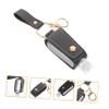 Happyyami Travel Bottle Keychain Holder Leather Key Ring Case for Cosmetics Perfume Hand Lightweight Portable Storage for Outdoor Indoor Use view 4
