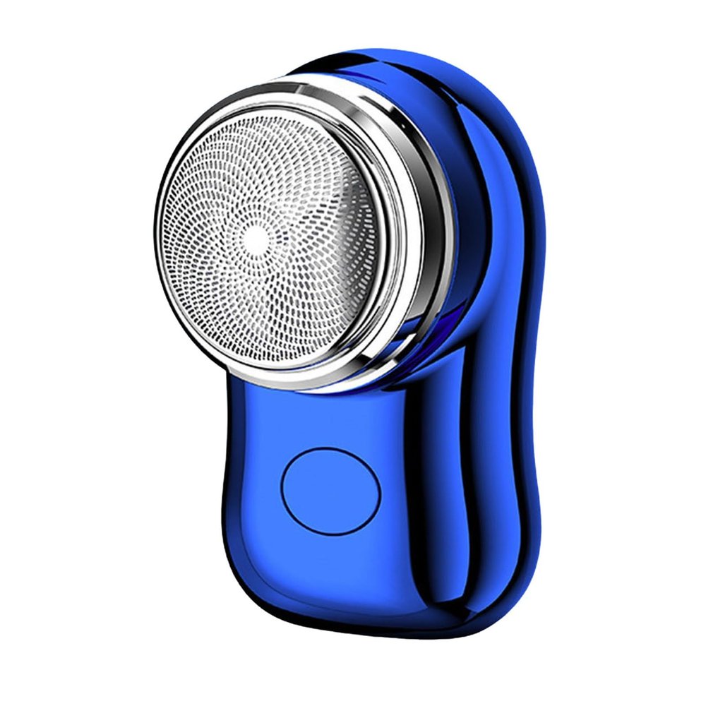 Electric Shaver USB Rechargeable Shaver Men Beard Trimmer Electric for Men for Travel (Blue)