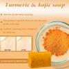 Baorder 4Pcs Turmeric Wash and Care Set,Tuemeric Facial Cleanser, Turmeric Cleansing Exfoliating Pads,Handmade Soap Bubble Mesh Bags,Turmeric Soap Combo,Skin Care Set for Face & Body,Deep Cleansing view 4
