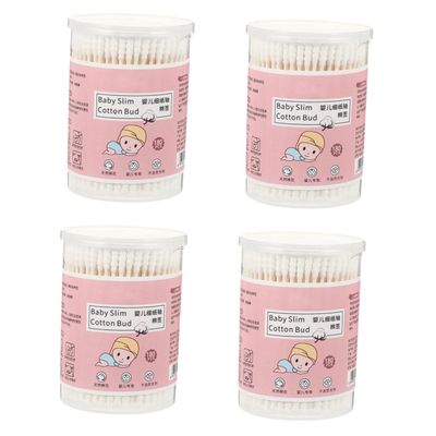 Vaguelly 720PCS Baby Cotton Swabs Double Head Safe and Soft Cleaning Tools for Newborn Ear Care and Makeup Application