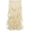 Clip In Hair Extensions For Women 5 Clips Long Wavy Hairpiece Synthetic One Piece False Wig view 1