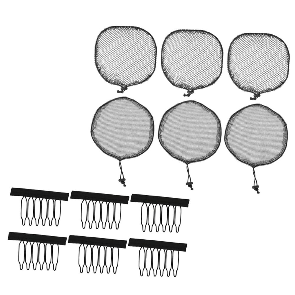 12pcs Elastic Wig Caps Breathable Mesh Dome Caps for Women Wear-resistant Hair Net Accessories for Curly Hairstyles and Lace Front Wigs