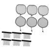 12pcs Elastic Wig Caps Breathable Mesh Dome Caps for Women Wear-resistant Hair Net Accessories for Curly Hairstyles and Lace Front Wigs view 1