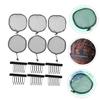 12pcs Elastic Wig Caps Breathable Mesh Dome Caps for Women Wear-resistant Hair Net Accessories for Curly Hairstyles and Lace Front Wigs view 3