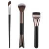 3 Pcs Nose Contour Brush Set, 2-in-1 U-Shaped Nose Contour Brushes Fluffy & Angled Tilt Brush Sculpting Noses Brushes for Makeup Precise Noses Sculpting Highlighting Defining Seamless Contouring view 1