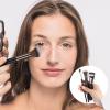 3 Pcs Nose Contour Brush Set, 2-in-1 U-Shaped Nose Contour Brushes Fluffy & Angled Tilt Brush Sculpting Noses Brushes for Makeup Precise Noses Sculpting Highlighting Defining Seamless Contouring view 4