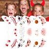 6Pcs Face Makeup Patches, Glitter Freckles Face Tattoo for Teenagers & Young Women, Sparkle Freckles Makeup Patches, Waterproof Face Glitter Freckles for Christmas (6PcsC Halloween) view 1