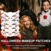 6Pcs Face Makeup Patches, Glitter Freckles Face Tattoo for Teenagers & Young Women, Sparkle Freckles Makeup Patches, Waterproof Face Glitter Freckles for Christmas (6PcsC Halloween) view 2