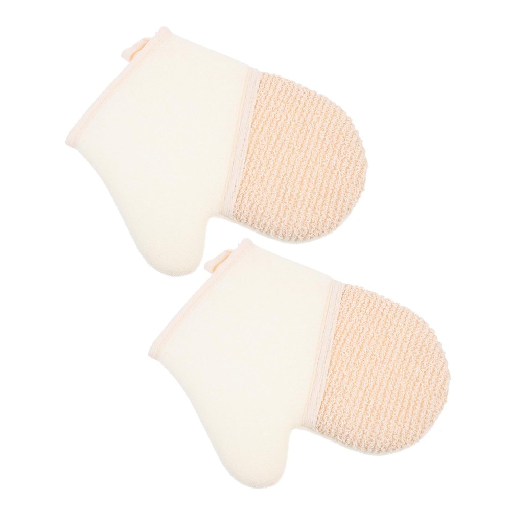 SAFIGLE Exfoliating Body Scrub Gloves 2pcs Double-Sided Shower Bath Gloves for Deep Cleansing and Exfoliation for Skin Types Experience