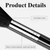 3 Pcs Nail Dust Brushes, Nail Cleaning Brush for Cleaning Dust, 5.71x0.39 Inch Nail Tools (Brown, black, pink) view 3