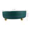 Alipis Rotating Makeup Organizer Compact Cosmetics Holder for Bathroom Countertop Capacity Storage Box for Skincare Jewelry Sundries Elegant Design view 2