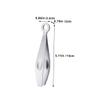ABOOFAN 2pcs Kitchen Tweezers Set Compact Food Tweezers Serrated Tips Reusable Goose Plume for Cooking and Food Plating view 2