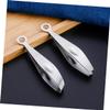ABOOFAN 2pcs Kitchen Tweezers Set Compact Food Tweezers Serrated Tips Reusable Goose Plume for Cooking and Food Plating view 4