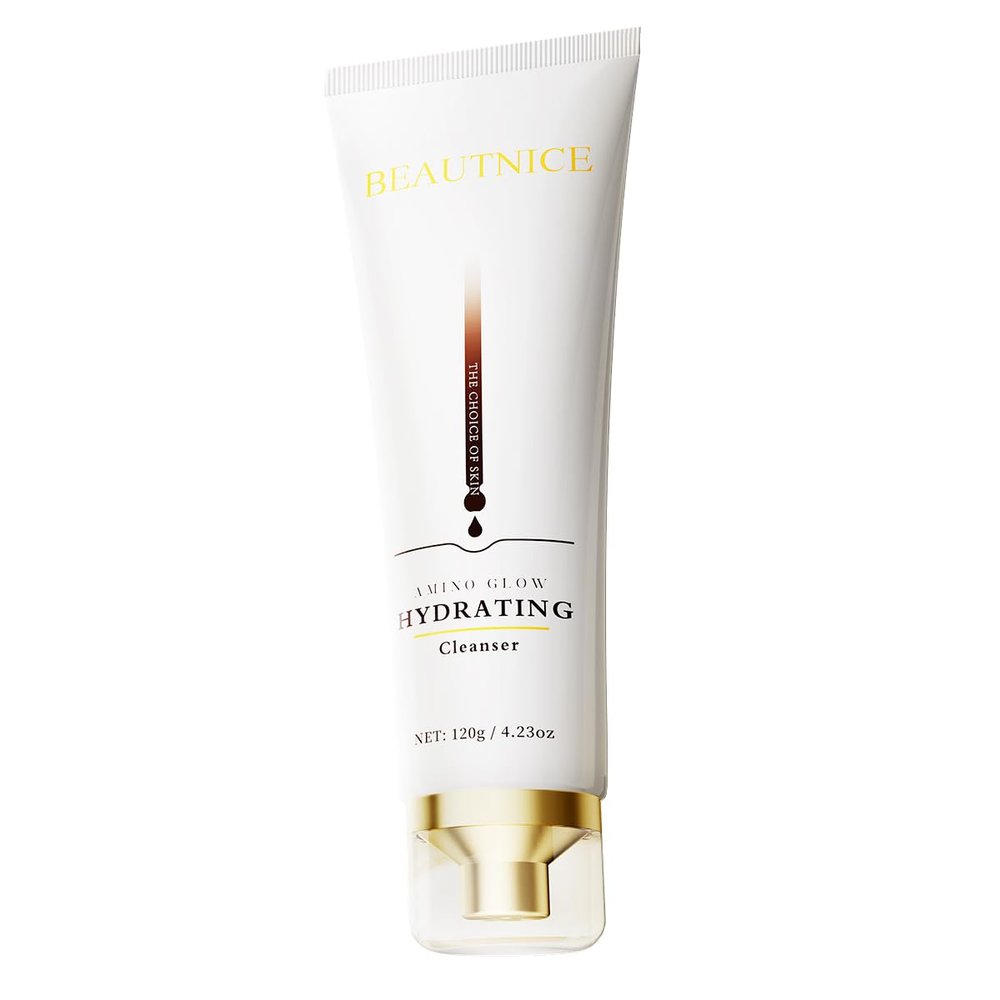 BEAUTNICE Amino Glow Hydrating Cleanser | Gentle Deep - Cleansing Face Wash, 4.23oz/120g | FDA - Registered Formula for All Skin Types