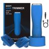 Pubic Hair Trimmer for Women,Electric Shaver for Face,Chin,Arm,Leg,Armpit,Bikini,Rechargeable & Cordless Electric Razor,Waterproof Wet/Dry,Ideal Razor Gift for Boy/Girl Friend (Blue) view 1
