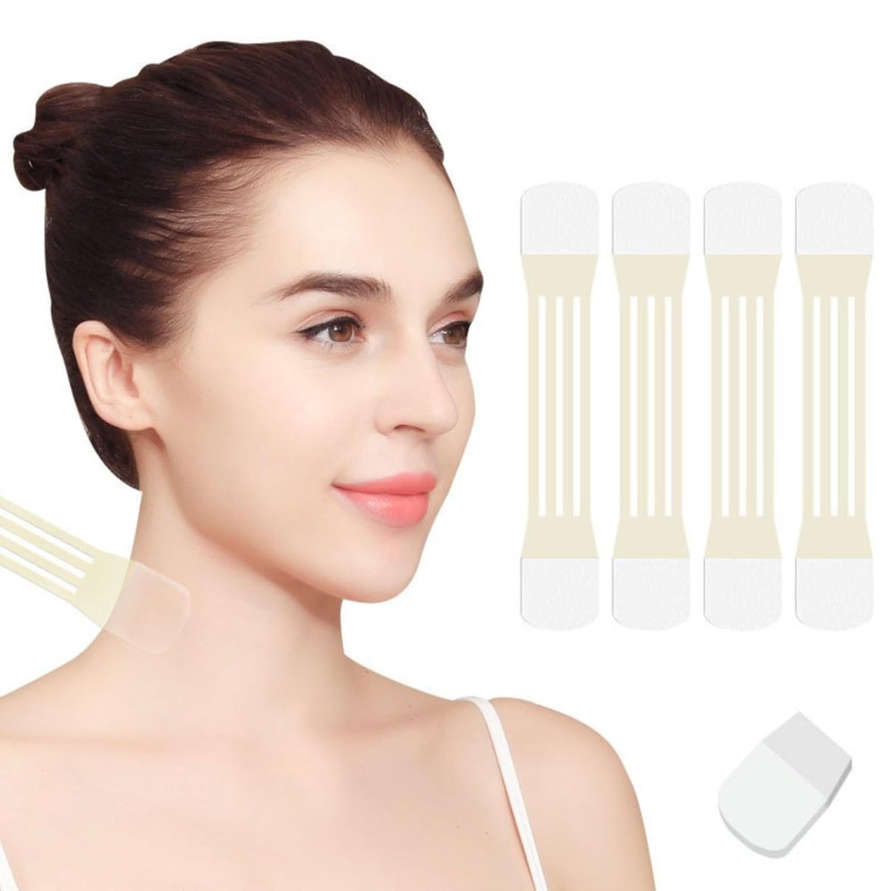 Celestica Instant Necks Tapes, Celestica Necks Tapes, Lift Tape Invisible Behind Neck for Special Events & Makeup-Friendly Use, Lift Strap Patch Tightening Tapes (1Set20Pcs, One Size)