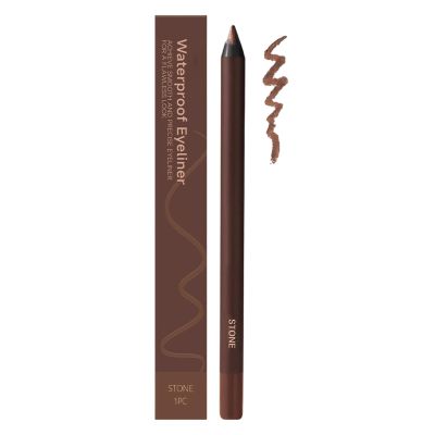 Coloday 24 HR Waterproof Eyeliner Duo Sharpenable Eye Pencil, 2025 New 2 in 1 Eye Liner and Eyebrow Pencils No Smudging, Upgrade Long Lasting Smudge Resistant Eyeliner Pencil (Stone)