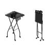 Foldable Salon Trolley Cart, Salon Cart for Hair Stylist, with Swivel Casters, Space Saving, for Stylist, Barber Station view 1