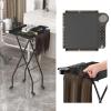 Foldable Salon Trolley Cart, Salon Cart for Hair Stylist, with Swivel Casters, Space Saving, for Stylist, Barber Station view 4
