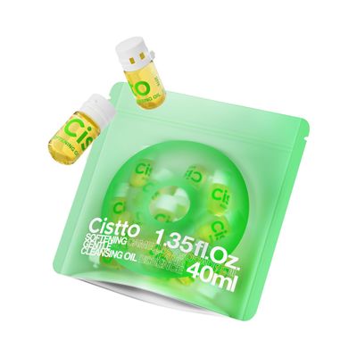 CISTTO Natural Cleansing Oil mini portable makeup remover oil, Nourishing and Gentle for Sensitive Skin and All Skin Types, Travel-Friendly, 2ml x 20 Capsules