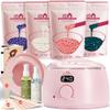 Lifestance Waxing Kit for Women & Men - Pink L3 Digital Warmer, Silicone Wax Pot Liner, Hair Removal Kit with 14.1oz Hard Wax Beads & Oil Spray, Professional for Home Brazilian Bikini Face Leg Body view 1
