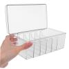 Anneome Transparent Eyelash Storage Box with Dustproof Lid Acrylic Organizer for False Eyelashes Lash Trays and Beauty Tools for Makeup Artists and Home Use view 4