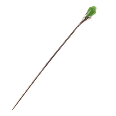 DEARMAMY Elegant Minimalist Hair Stick for Women Premium Hair Fork with Jade Decoration for Daily Wear Vintage Parties Weddings and Special Occasions