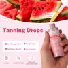 Earth Self Tanner -Get a Sun-Kissed Glow Instantly! Natural & Organic Ingredients, Tanning Dark Seryum - Watermelon Flavor, Ultra-Hydrating & Streak-Free, Natural-Looking Tan, for Face & Body 60ML view 3