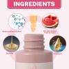 Earth Self Tanner -Get a Sun-Kissed Glow Instantly! Natural & Organic Ingredients, Tanning Dark Seryum - Watermelon Flavor, Ultra-Hydrating & Streak-Free, Natural-Looking Tan, for Face & Body 60ML view 4