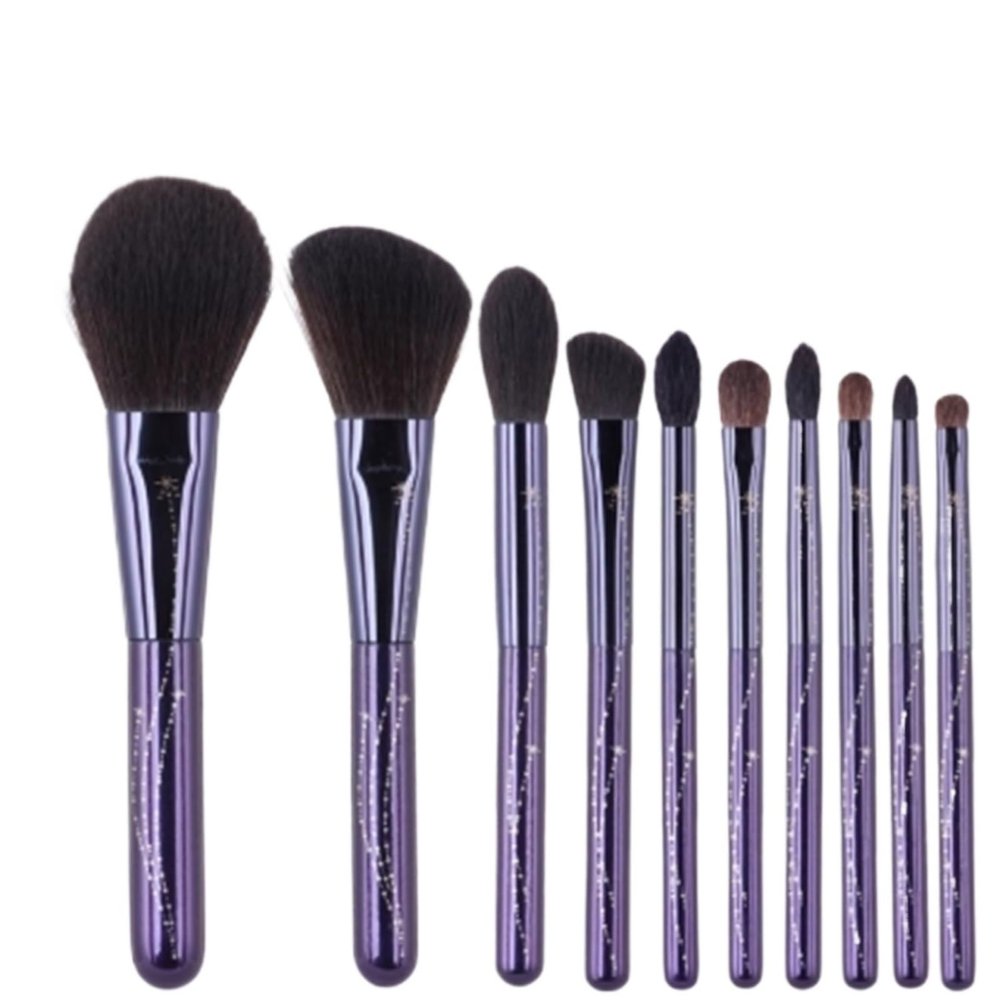 10pcs Makeup Brushes Set Fiber Hair Beauty Tools Makeup Storage Brush Bag