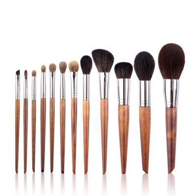 12pcs Original Wooden Makeup Brushes Set Beauty Professional Tools Complete Set