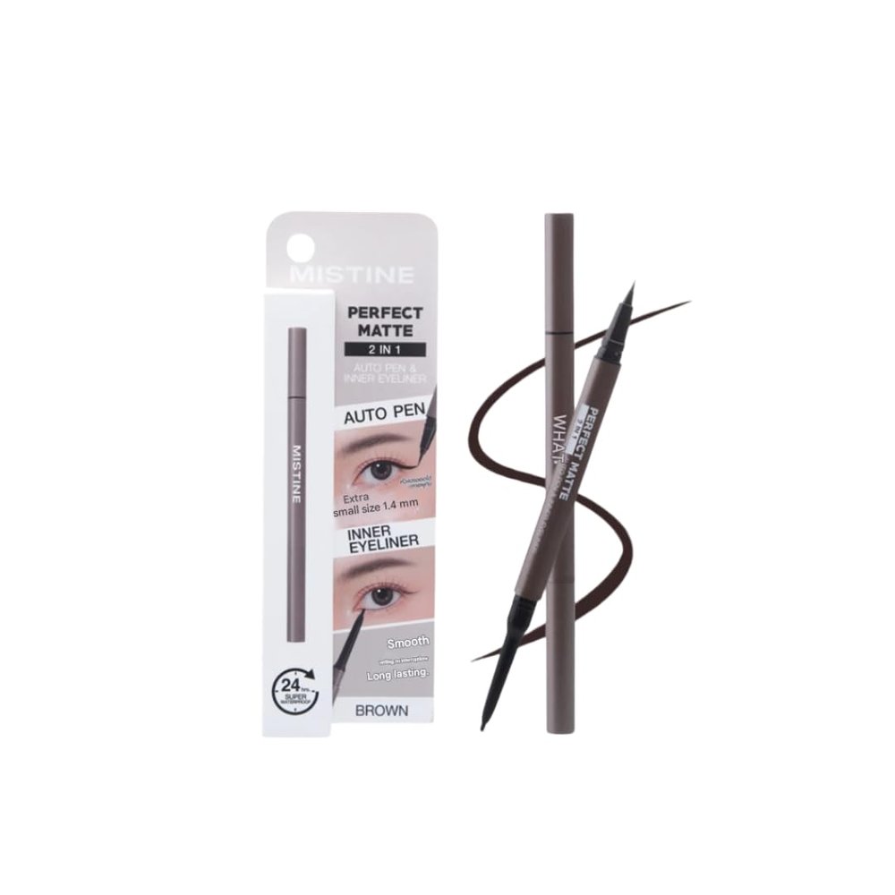 2 IN 1 AUTO PEN & INNER EYELINER  Precise Definition + Intense Inner Line | 0.1g + 0.5ml (Brown)